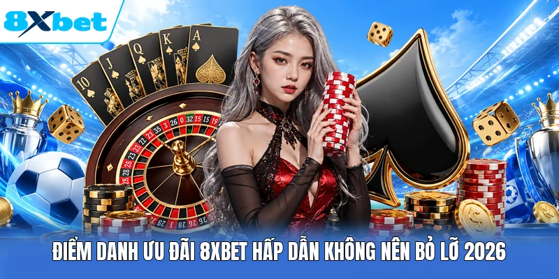 Điểm danh ưu đãi 8XBET hấp dẫn không nên bỏ lỡ 2026