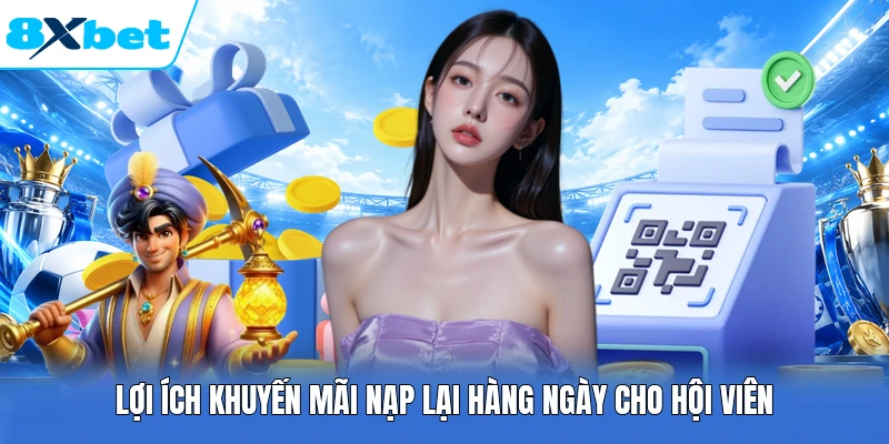 Lợi ích khuyến mãi nạp lại hàng ngày cho hội viên